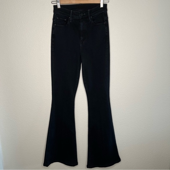 MOTHER Women's Flare Jeans in Dark Blue - Picture 2 of 14